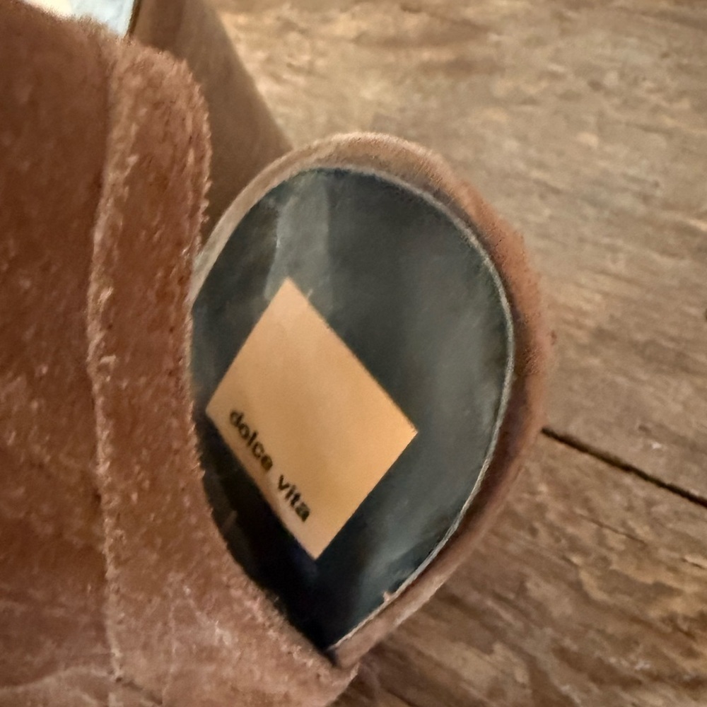 Dolce Vita Brown Suede Open-Toe Cutout Booties – Size 10 *final price* - Picture 3 of 5